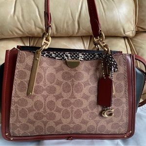 SOLD🛑LKNW Coach Dreamer Signature Snake Python Leather